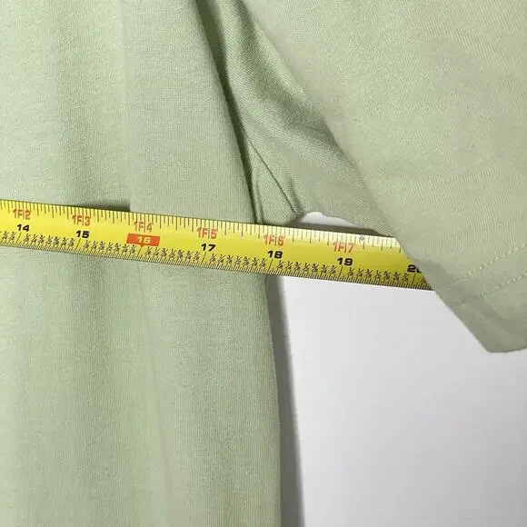 NWT Vintage Maxi Dress Green Cotton Size M Patchwork Block Print Boho Hippie Art - Picture 11 of 12